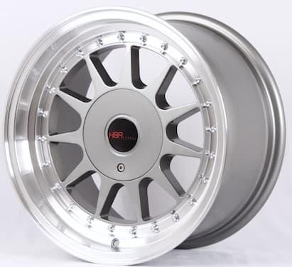 Velg Mobil Ring 15 HSR IKIMASU Lebar Celong 7/8 Hole 4 Grey Lips