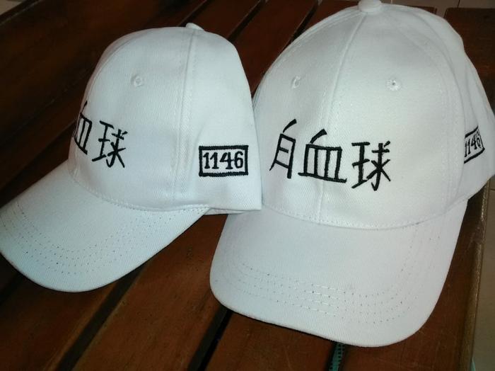 Topi Leukosit / white cell / sel darah putih cosplay hataraku saibou