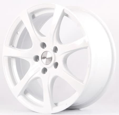 Velg Mobil Ring 17 HSR MISATO 01 Lebar Pelek 7 Lubang Baut 5 Putih