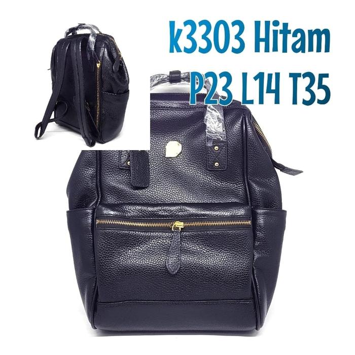 Tas Kulit Papillon Original K3303 Hitam