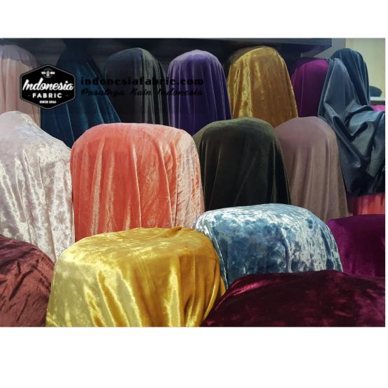 [Toko Kain Grosir] Bahan Kain Gamis Kain Bludru Stretch Bludru Korea