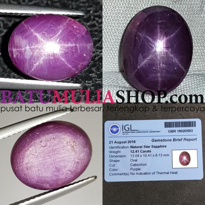 Natural Star Sapphire 12.41 cts
