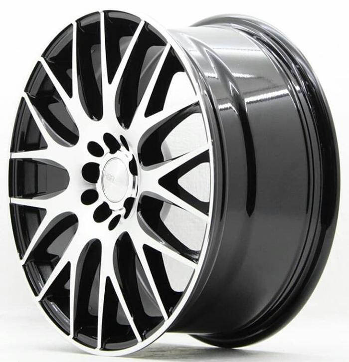 Velg Mobil Ring 17 HSR NIFTY Lebar Pelek 7,5 Hole 4 Black Polis