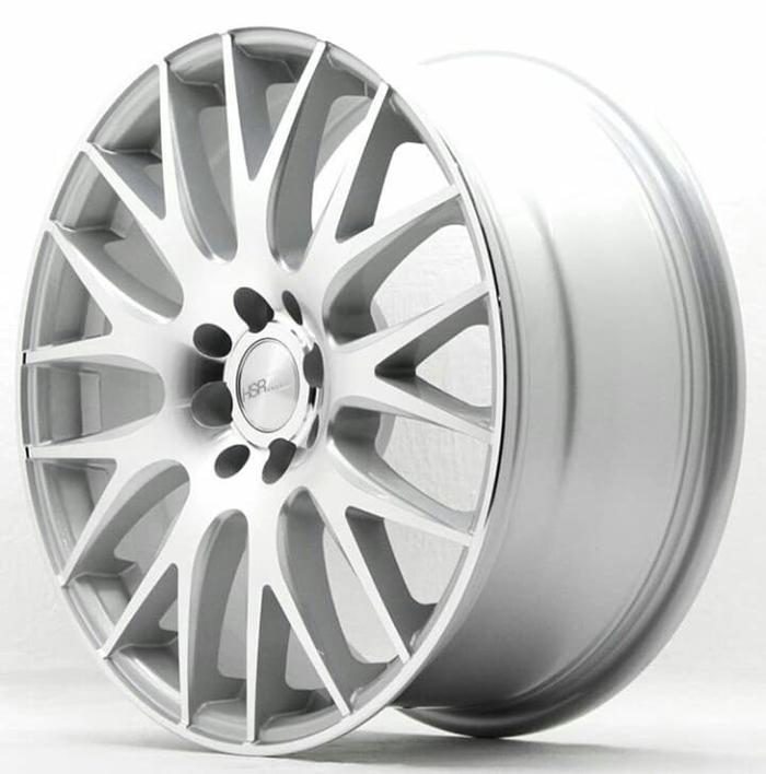 Velg Racing Mobil Ring 17 HSR NIFTY Lebar 7,5 Baut 4 Silver Polis