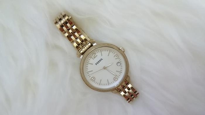 JAM PRELOVED/SECOND FOSSIL ORIGINAL HEATHER MEDIUM/JENGKOL MEDIUM GOLD