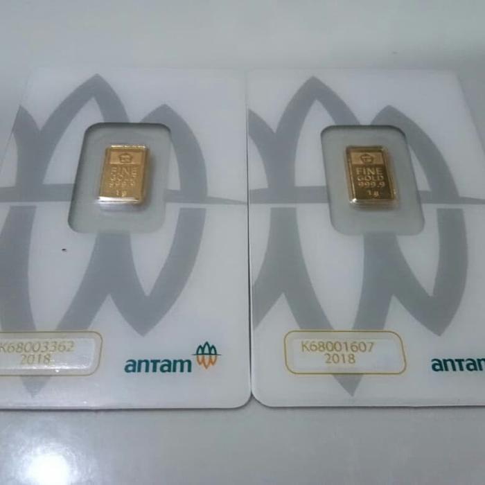 Emas Antam logam mulia Emas batangan 1 Gram