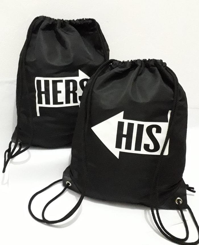 HIS - HERS COUPLE BAG / Tas Serut Ransel Couple