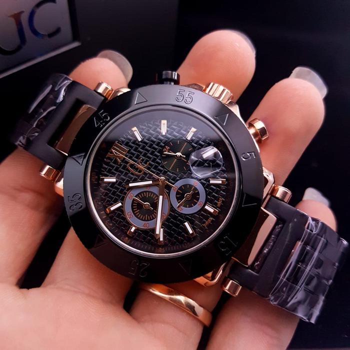 Jam Tangan Pria Gc Watches Gc-1 Sport Metal X90006G2S ROSE BLACK Steel