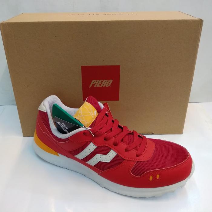 Sepatu PIERO JOGGER CHINESE RED Original