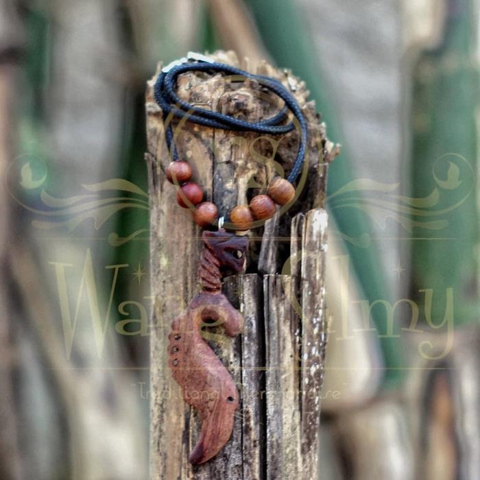 Kalung Kujang Kayu Nagasari Cirebon - Kalung Etnik Kujang