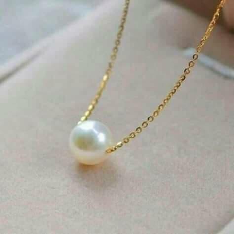 Kalung emas mutiara laut asli lombok , mutiara laut lombok