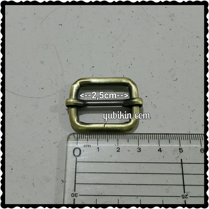 12 Piece Ring Jalan Besi Untuk Tas Emas Bakar Gosok 2,5cm