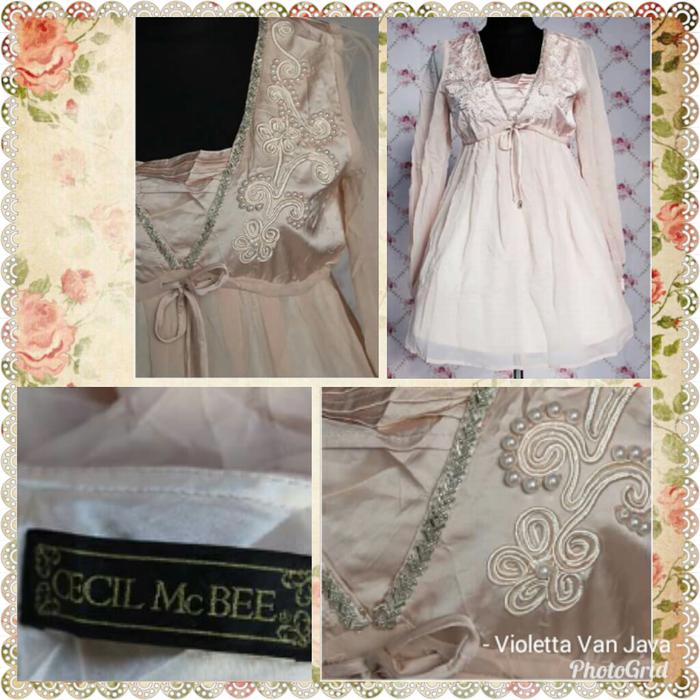 Mini dress kawai Cecil McBee party pesta manik payet