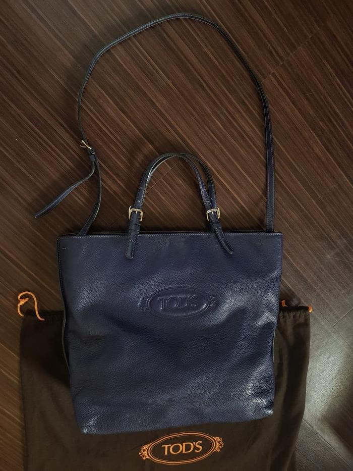 Tas TOD'S Original Italy Leather Tote Bag Shoulder Tas tods second