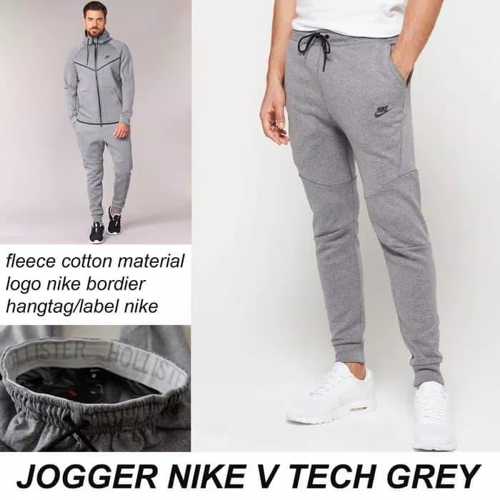NIKE V TECH JOGGER PANTS GREY GRADE ORI - CELANA JOGER NIKE V TECH