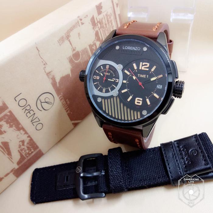Jam tangan LORENZO 1036 KULIT PRIA