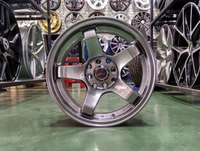 Velg Mobil Ring 15 HSR TENDON Lebar Celong 7/8 Hole 4 Hyper Black
