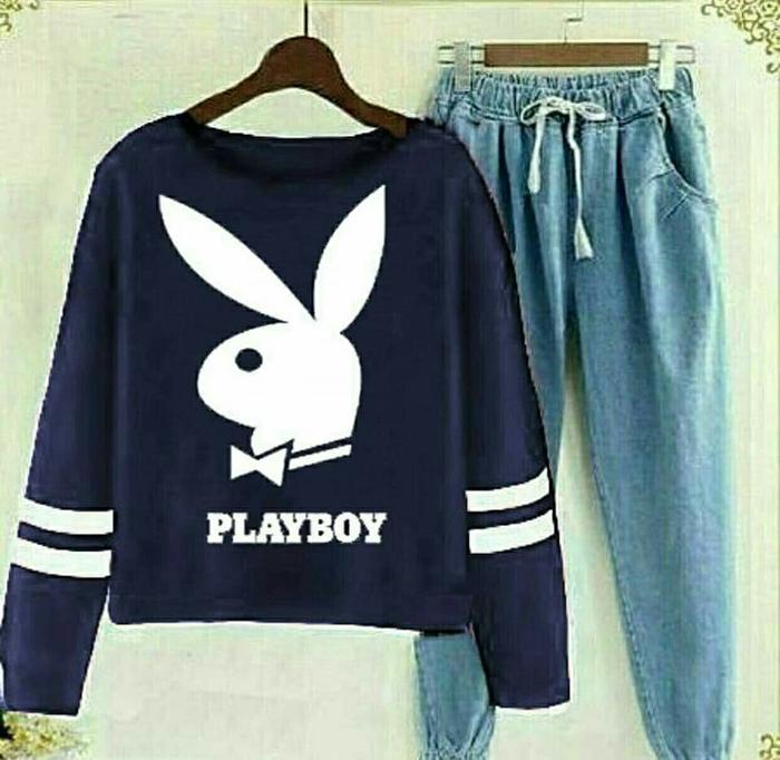 Setelan Denim PlayBoy