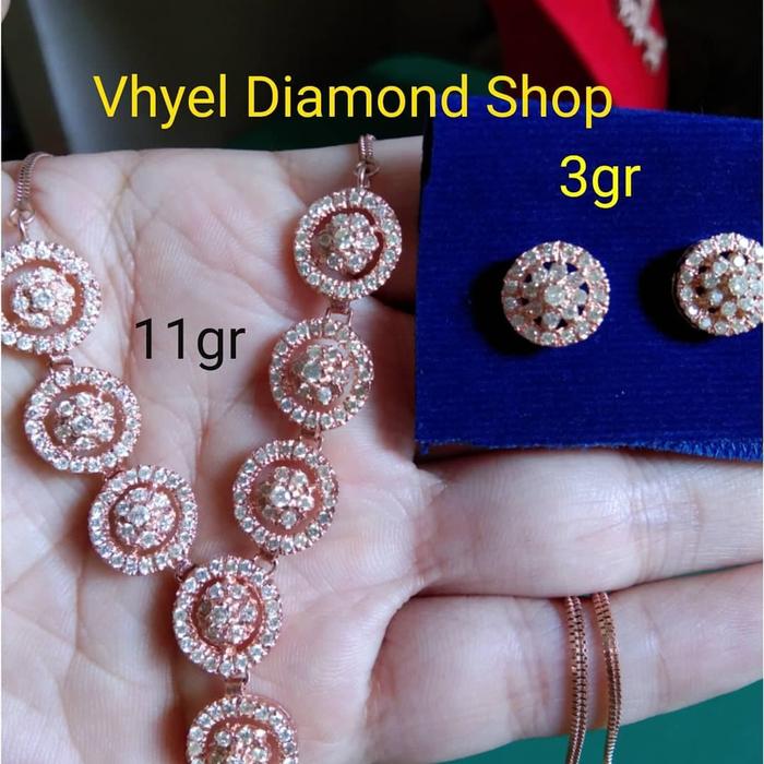 Berlian Medan ( Kalung Roda + Anting)