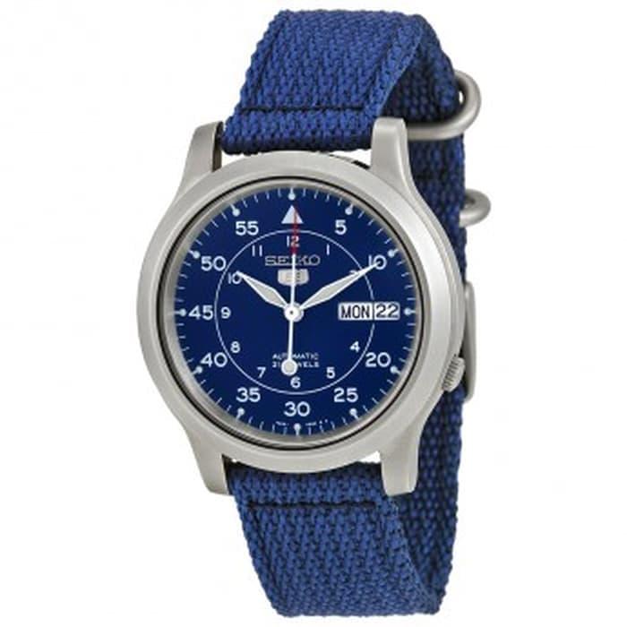 Seiko 5 SNK807K2 Blue Silver Canvas Original