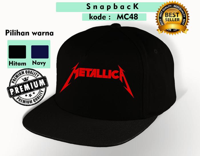 Topi metallica band-Snapback metallica premium mc48