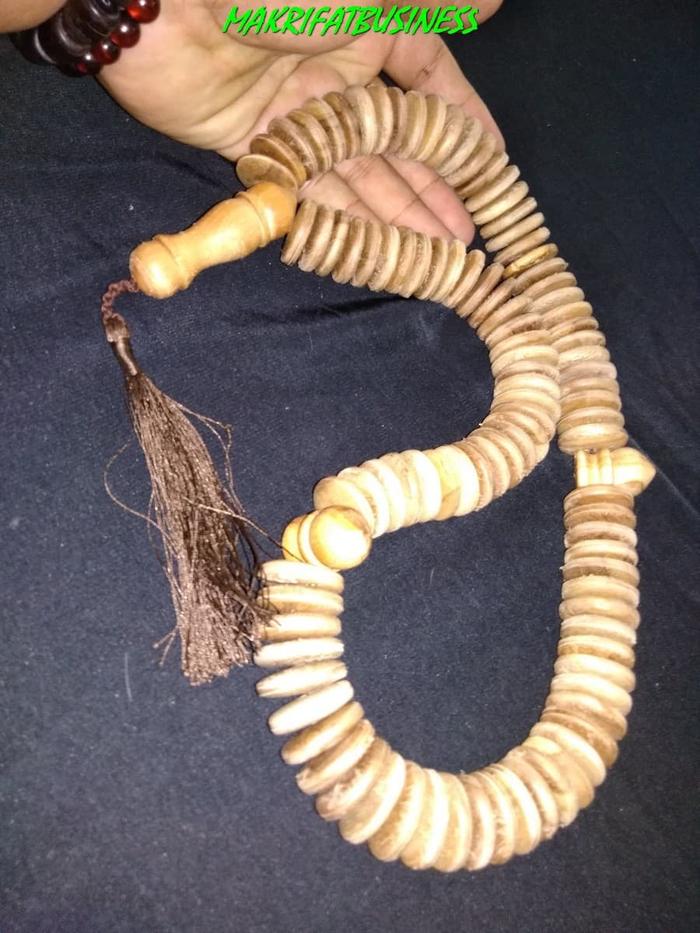 Jual Tasbih KAYU JATI Bulat Roda 99 Biji 25 mm