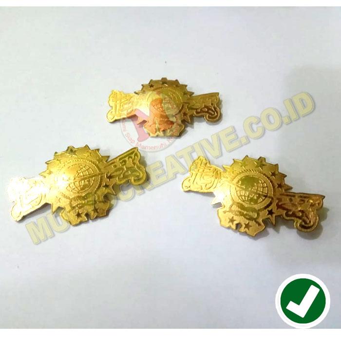 Pin NU Warna Emas Logam Kuningan - Lencana Bros NU