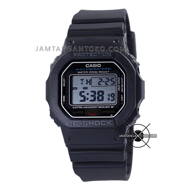 G Shock DW-5600E-1V Kotak Digital DW-5600 Black Ori BM
