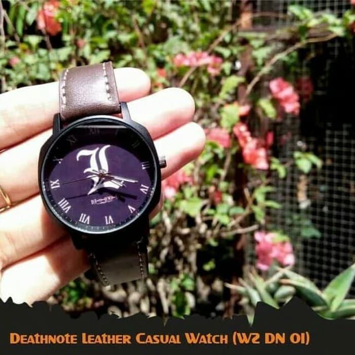 Jam Tangan Analog Kulit Anime Death Note L Lawliet Leather (WZ DN 01)