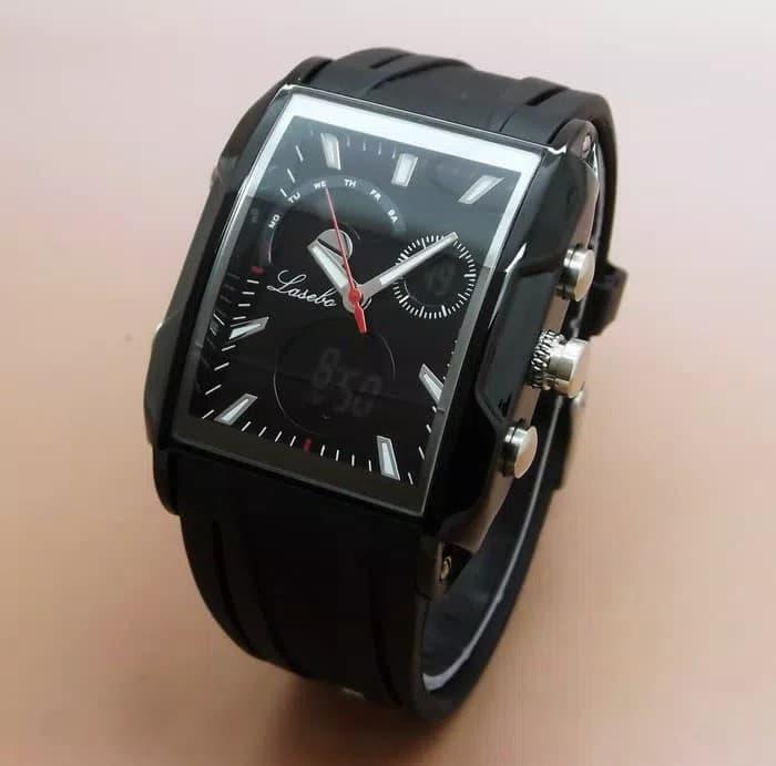 JAM TANGAN SPORTS PRIA LASEBO 870 LS 870 LS-870 ORIGINAL GOLD