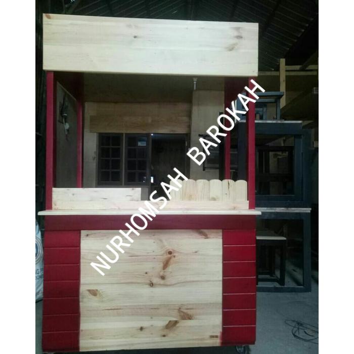 booth kayu / booth / booth jati belanda / gerobak kayu /