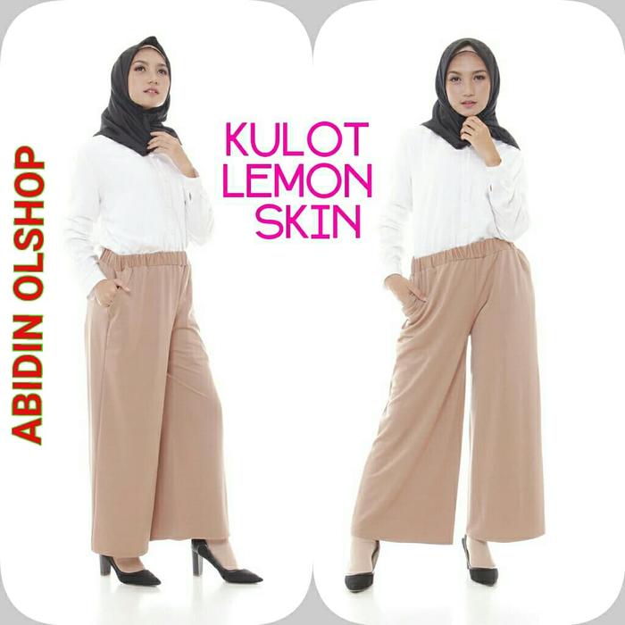 KULOT JUMBO BAHAN KULIT JERUK / LEMON SKIN - XXXL-Ukuran Big Size