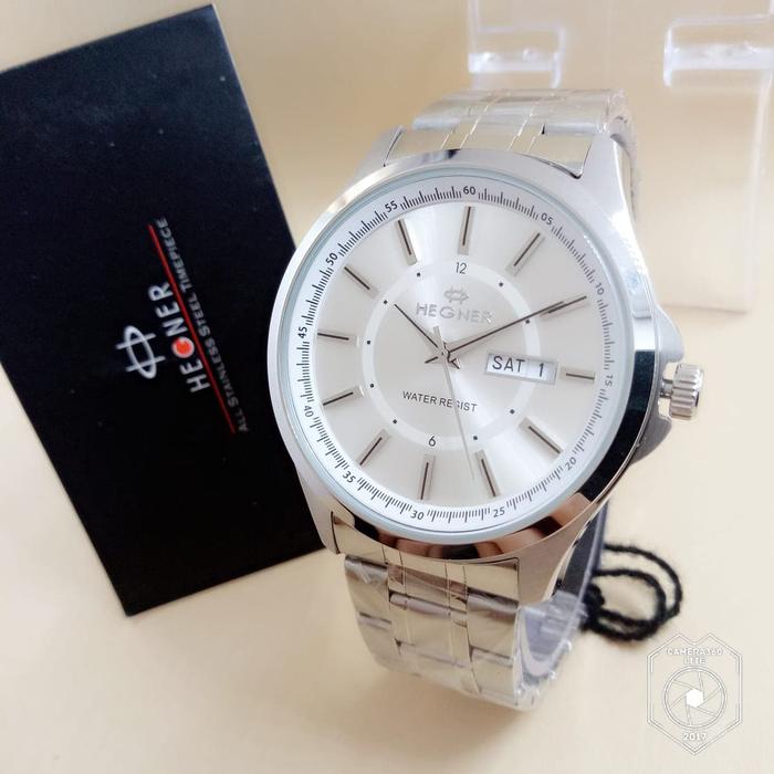 Jam tangan HEGNER 1250 SILVER PRIA
