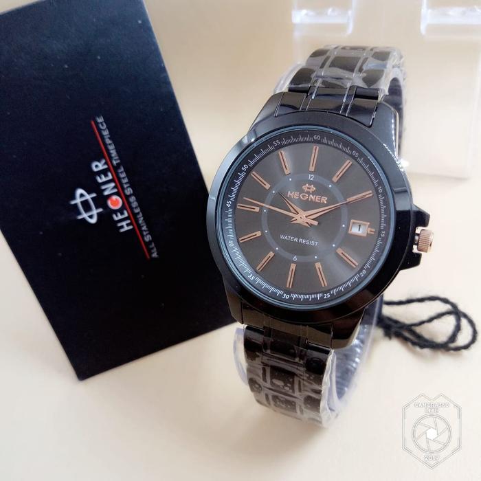 Jam tangan HEGNER 1250 FULL BLACK WANITA