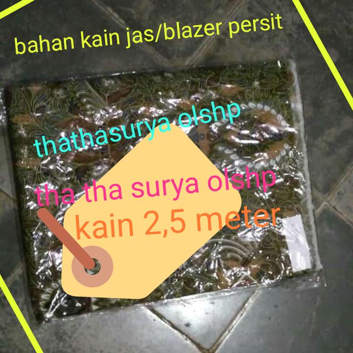 Bahan kain jas blazer batik persit pusat per 2,5 meter