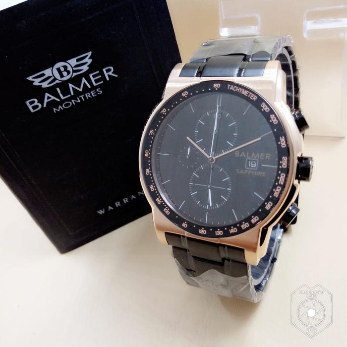 Jam tangan BALMER 7986 HITAM RS GOLD PRIA