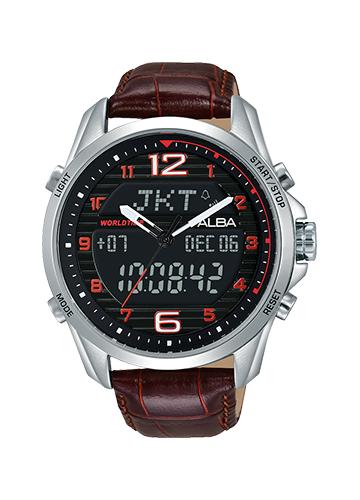 Alba Digital AZ4033X1 World Time Brown AZ4033