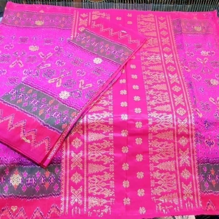 Terbaru Songket Sutera Songket Tenun Asli Palembang Limar Antik Pink
