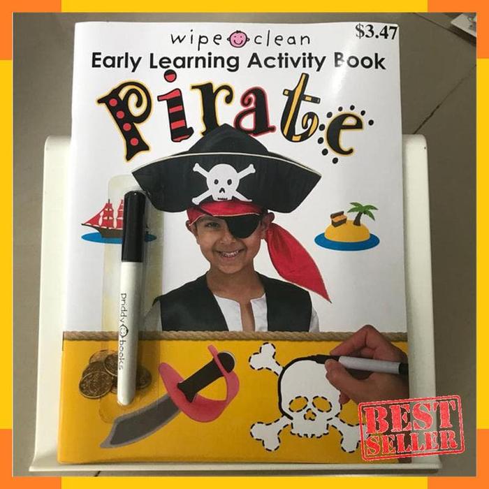 Wipe clean early learning activity book - pirate
