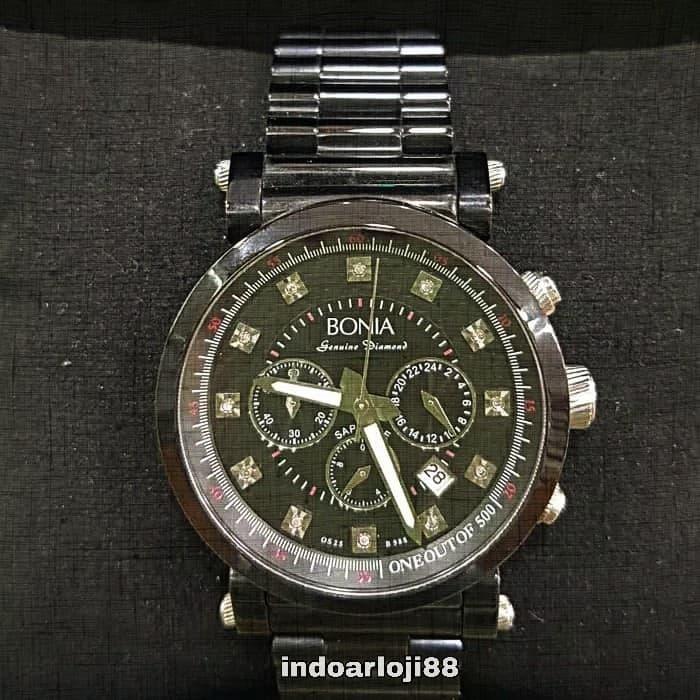 BONIA BN988LE GENUINE DIAMOND BLACK TONE LIMITED EDITION MEN'S WATCH