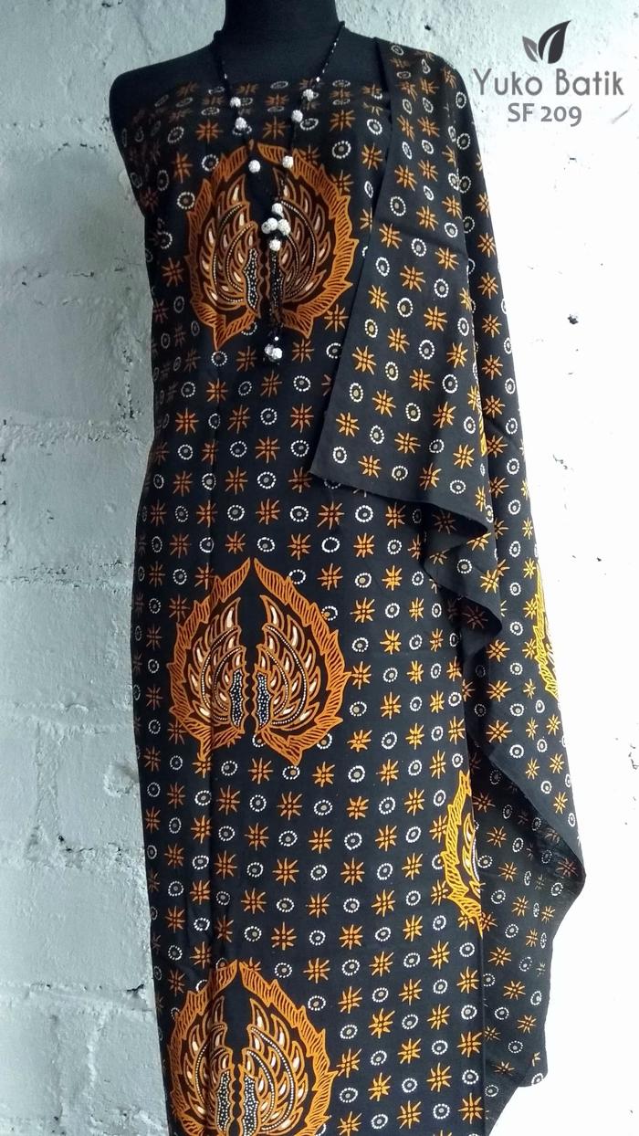 Kain Batik Tulis Motif Jogja Klasik Truntum Gurdo Sogan Gold