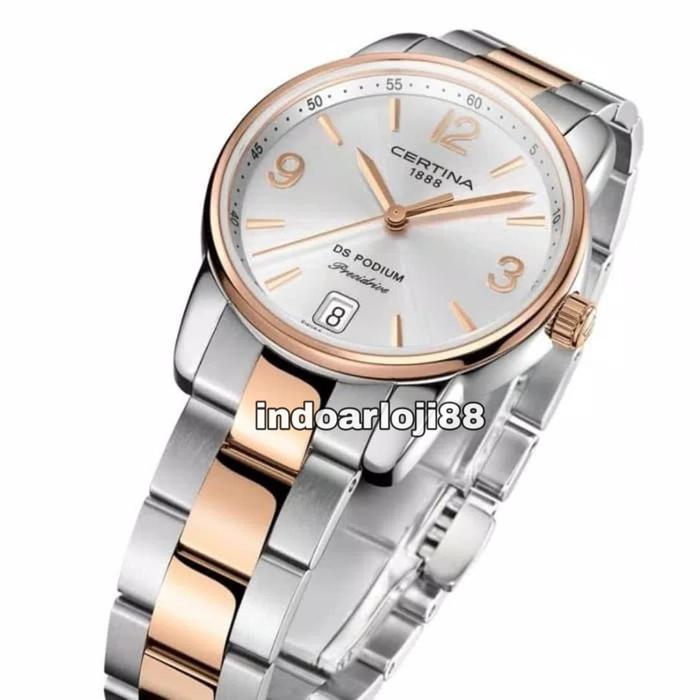 CERTINA C034.210.22.037.00 DS PODIUM SILVER DIAL TWO-TONE LADIES WATCH