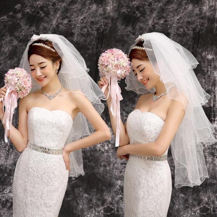 Slayer Pengantin /Kerudung pengantin 023 4 layer