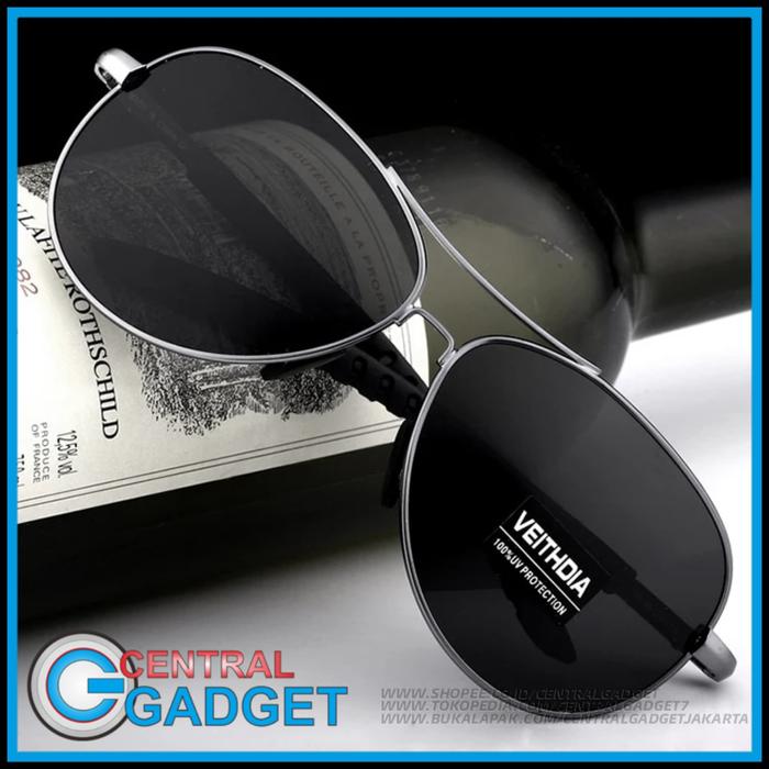 Kacamata Aviator Polarized Sunglasses Original Veithdia 3088