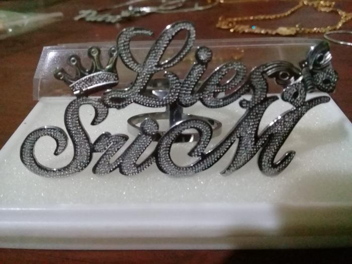 Bros nama ring silver