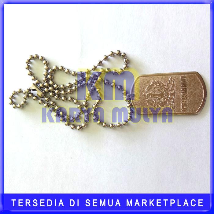 Military ID Tag - Kalung Militer TNI AD - Bisa Custom Nama - KM
