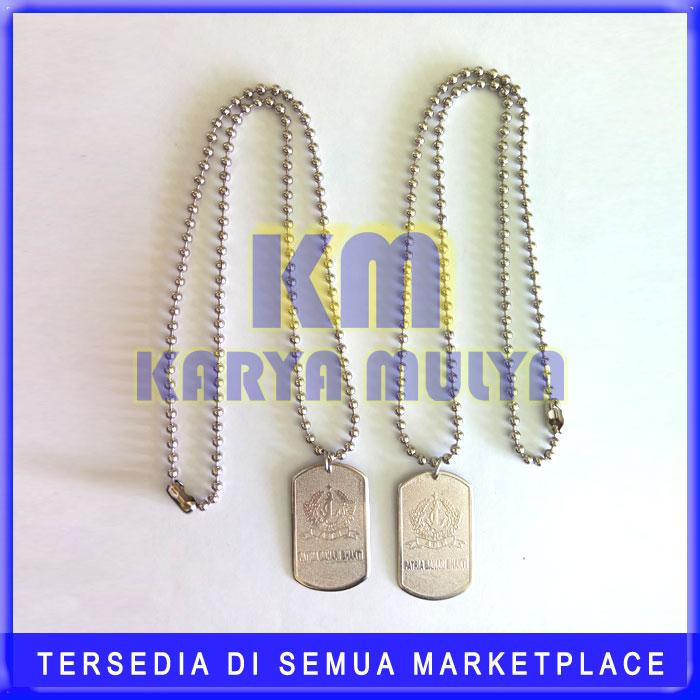 Kalung Nama ID Tag - Kalung Militer - Karya Mulya