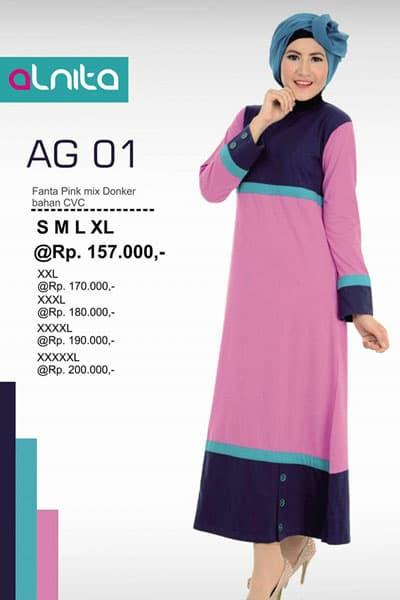 GAMIS COMBED JUMBO - ALNITA AG 01 FANTA PINK 2L_5L - GAMIS DEWASA ORI