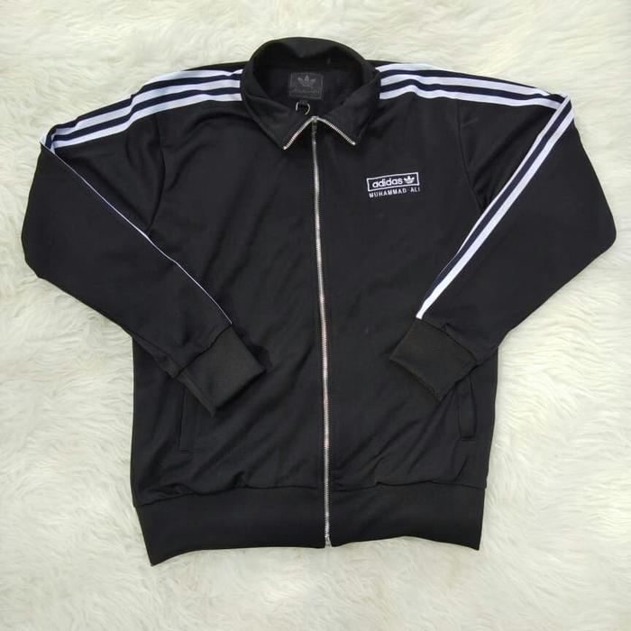JAKET ADIDAS MUHAMMAD ALI TRACKTOP BLACK WHITE