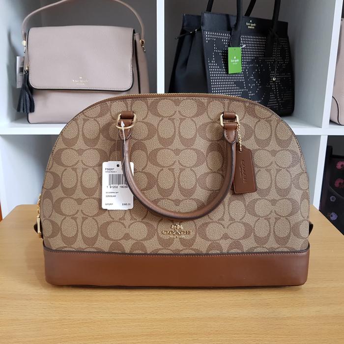 Tas Coach Large Signature Sierra Satchel Asli Original
